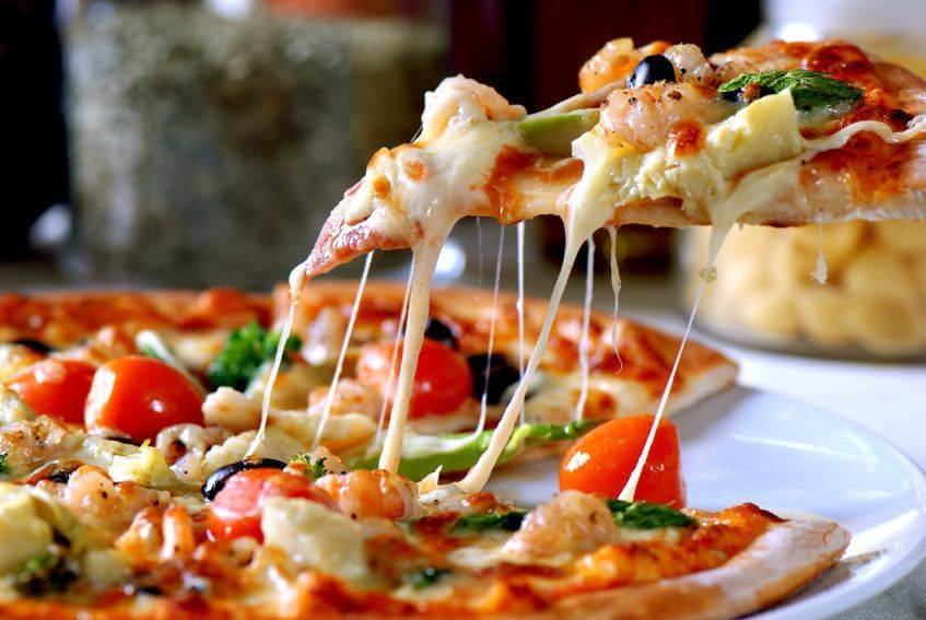 آموزش تصویری پیتزا سبزیجات