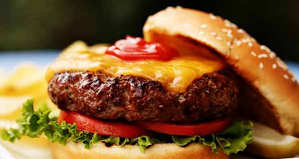 همبرگر فوری و خوشمزه خانگی 